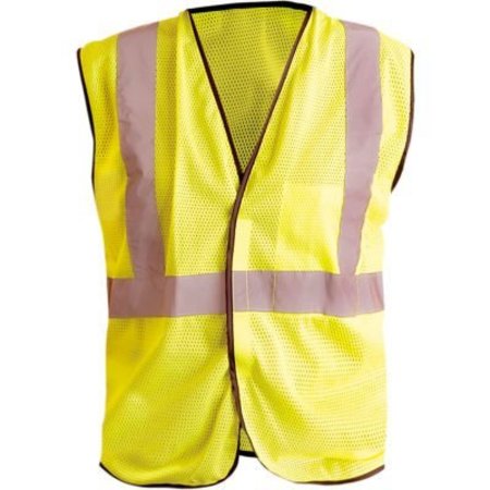 OCCUNOMIX OccuNomix Classic Mesh Standard Vest, Class 2, Hi-Vis Yellow, L/XL, LUX-SSGC-YL/XL LUX-SSGC-YL/XL